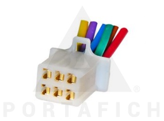 4006 - FICHA 6 VIAS MACHO MOTO